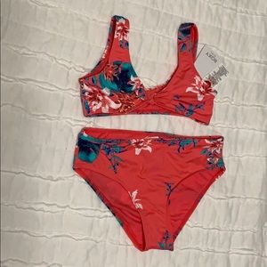 ROXY Day Dream Fixed Triangle Bikini Set sz 10